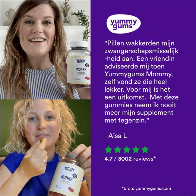 Yummygums Mommy Suikervrij 60 stuks