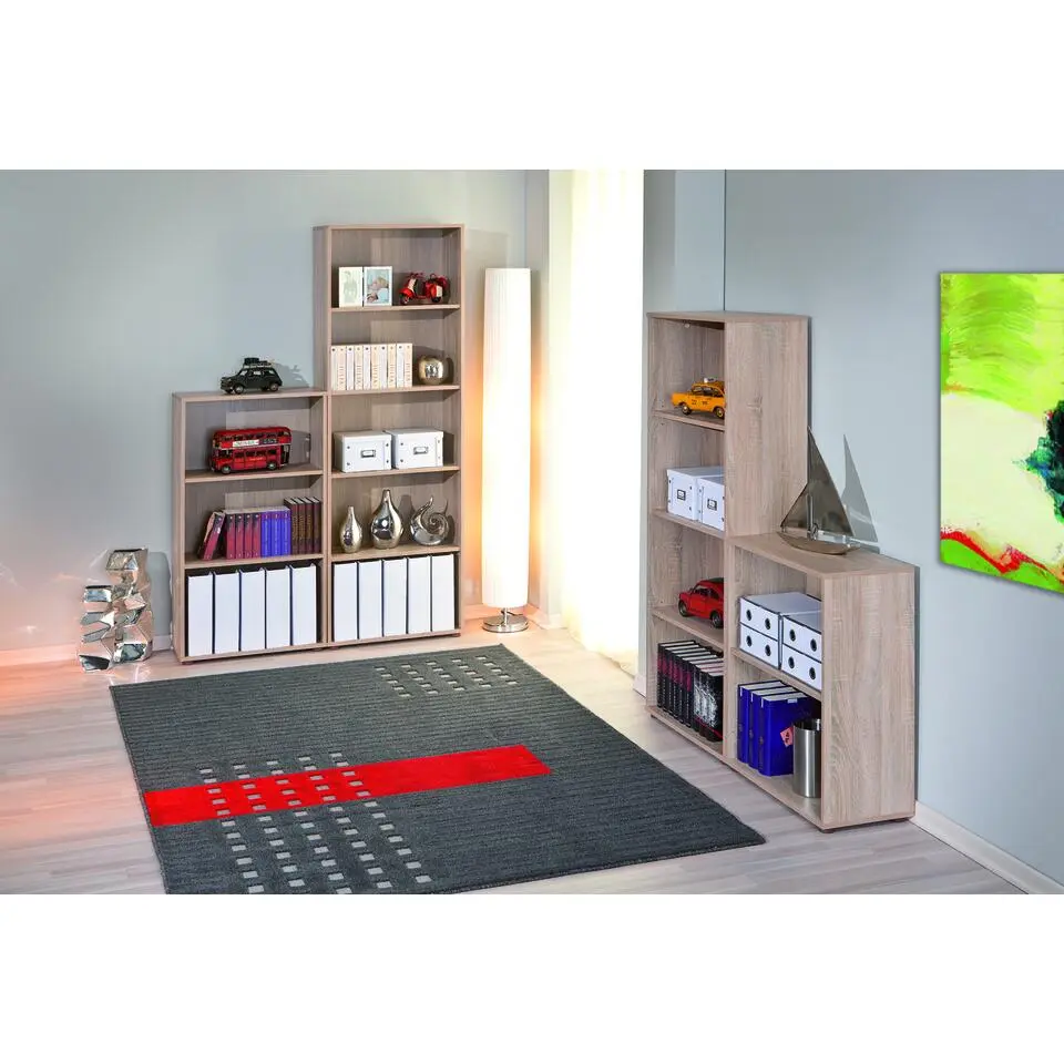 Hioshop Parim wandkast 5 ruimtes Sonoma eiken decor