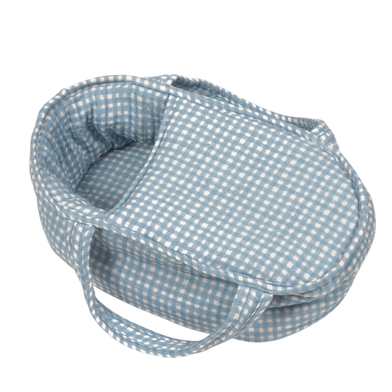 Puppentrage Vichy Blau