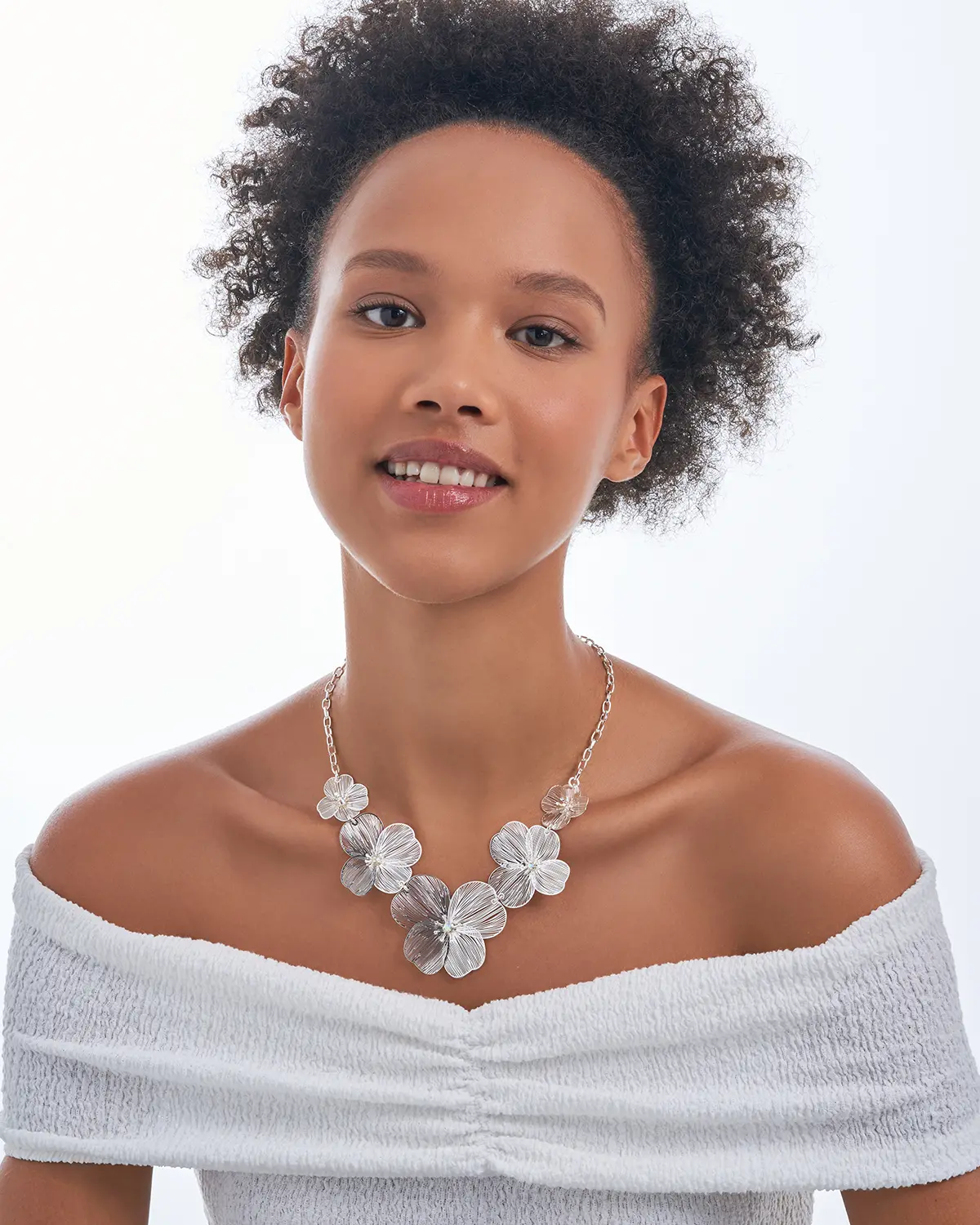 Kette - Silver Petal