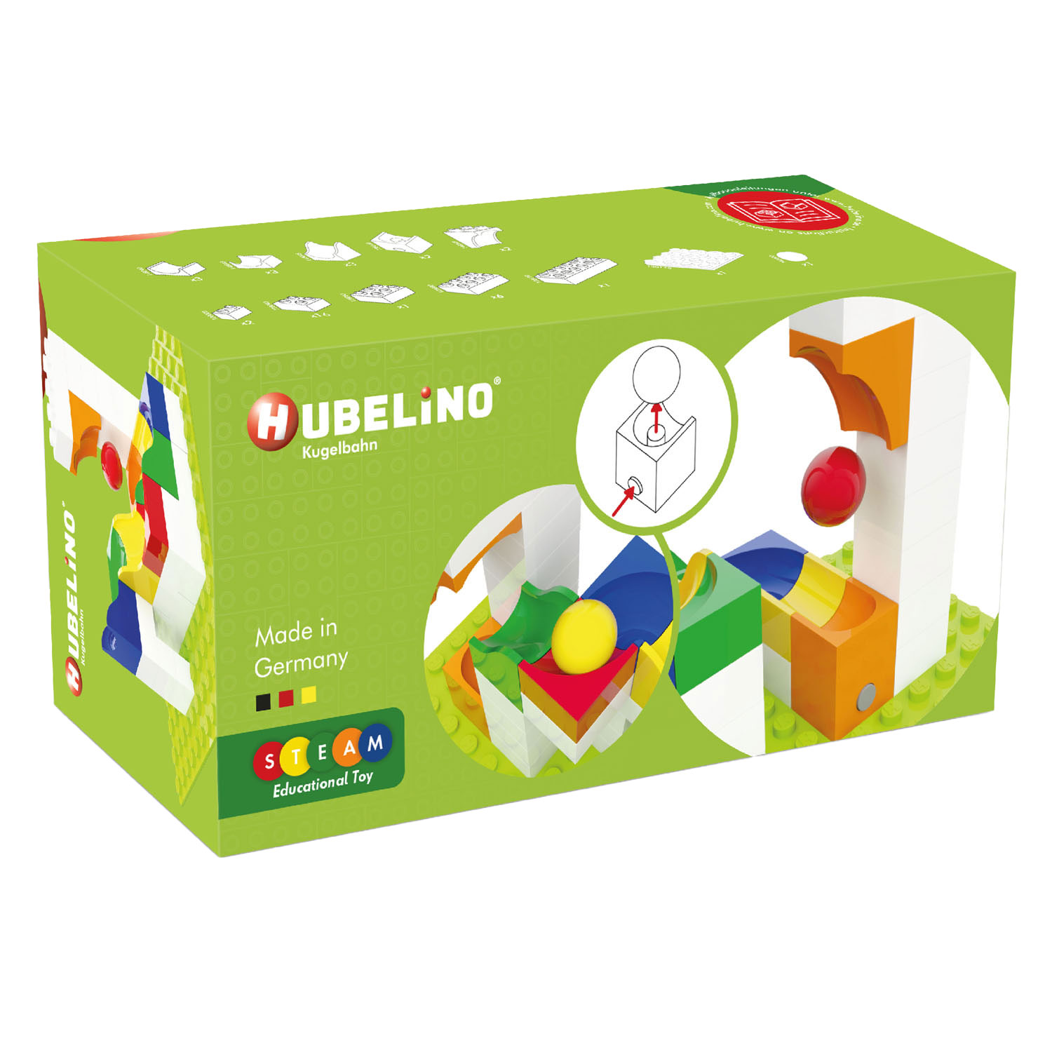 Hubelino Knikkerbaan Uitbreidingsset Katapult, 41dlg.