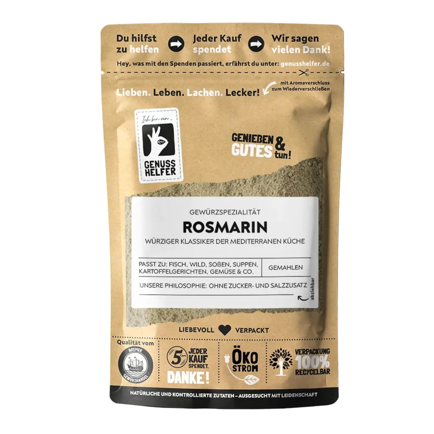 Rosmarin, gemahlen