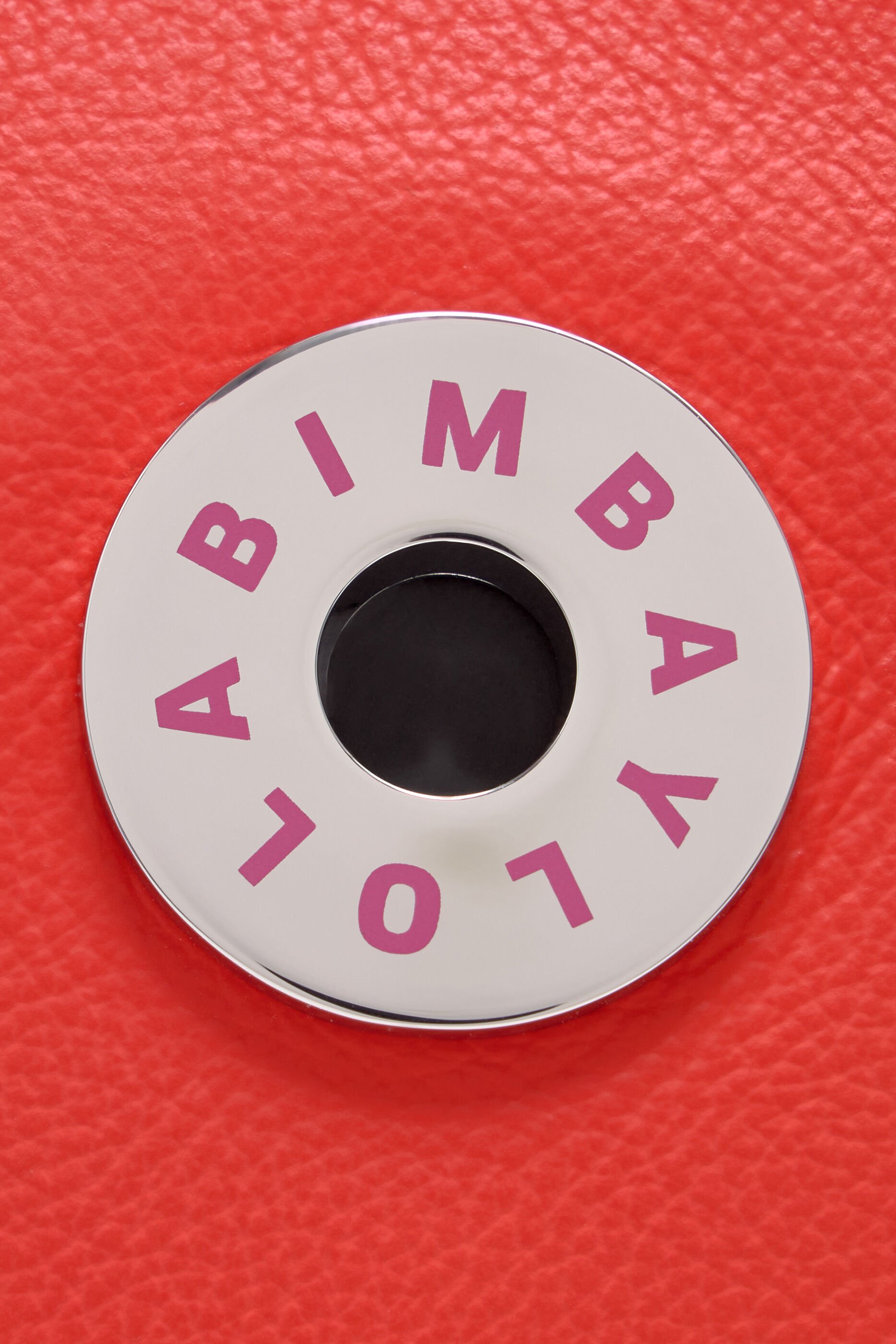 Bolsa de ombro XS em couro vermelho