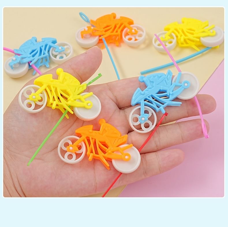 WarmFire - Set van 10: Fiets Plastic Hand Trek Speelgoed