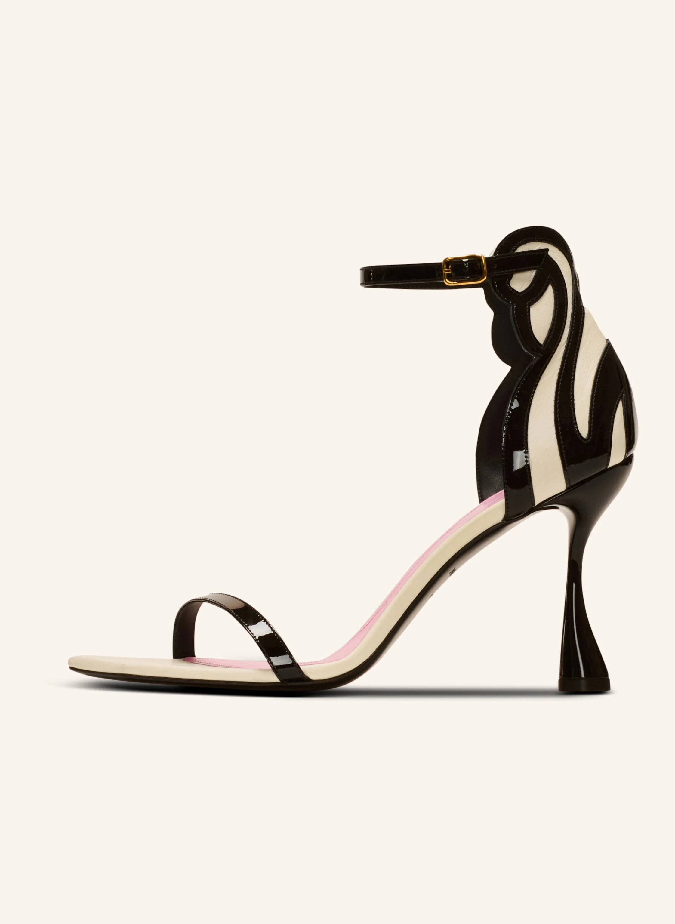 BALMAIN Sandalen Eden aus zweifarbigem Leder
