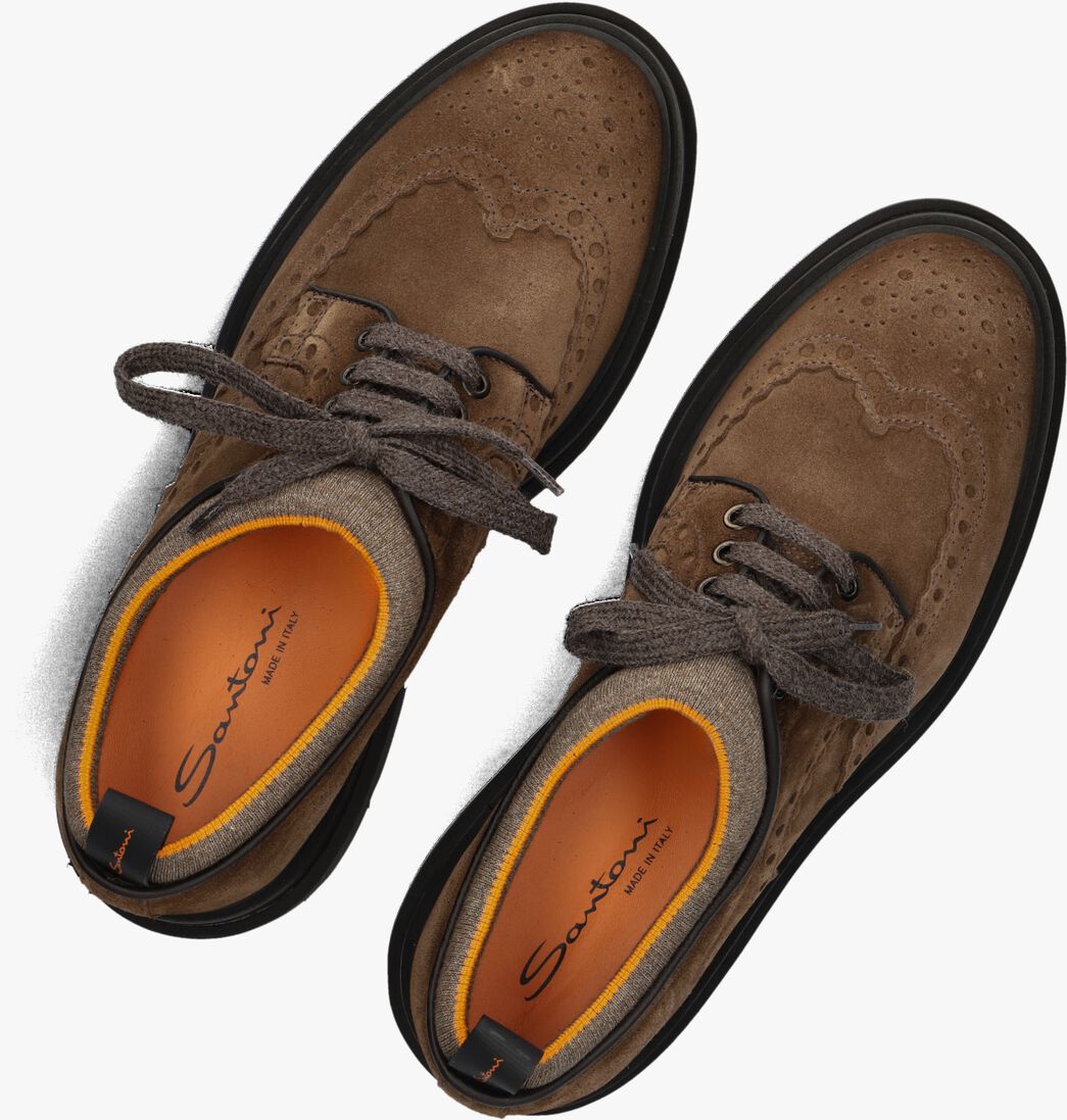 bruine santoni veterschoenen 18936