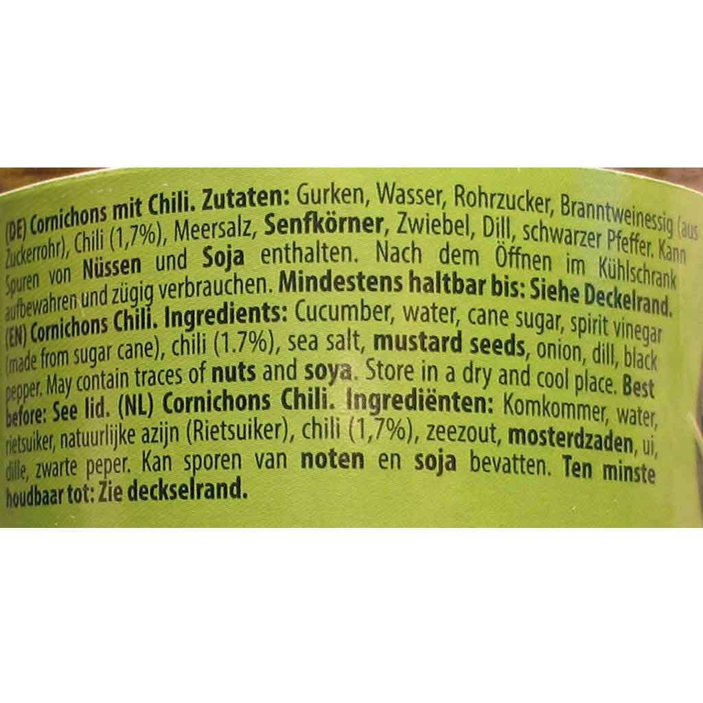 Anniland Cornichons mit Chili 190g MHD:15.8.26
