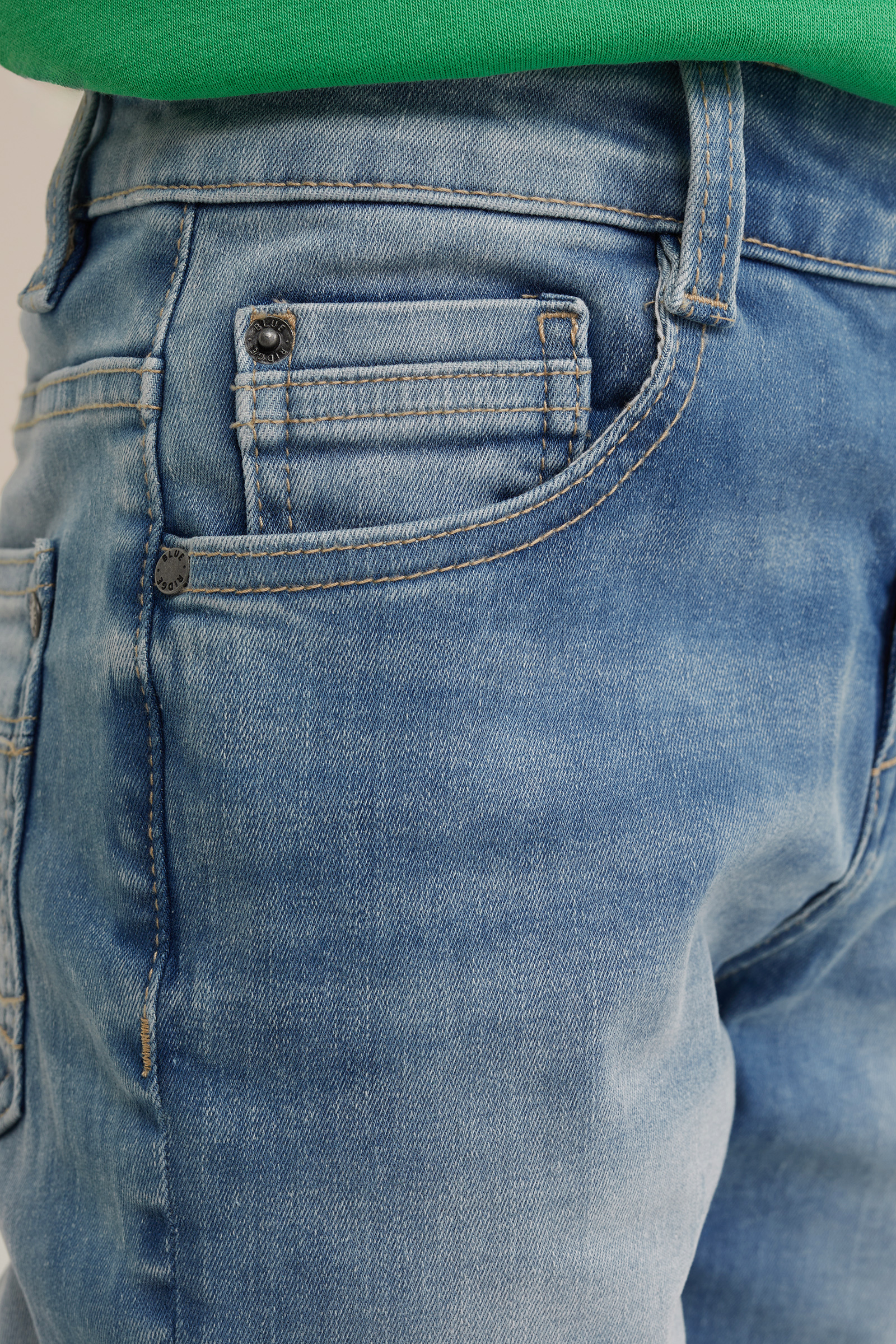 Jongens slim fit jeans met stretch Blue Ridge Lichtblauw