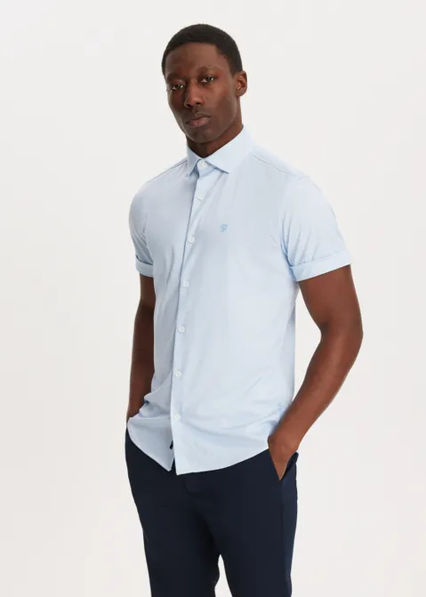 Overhemd stretch blauw (BLW.L)