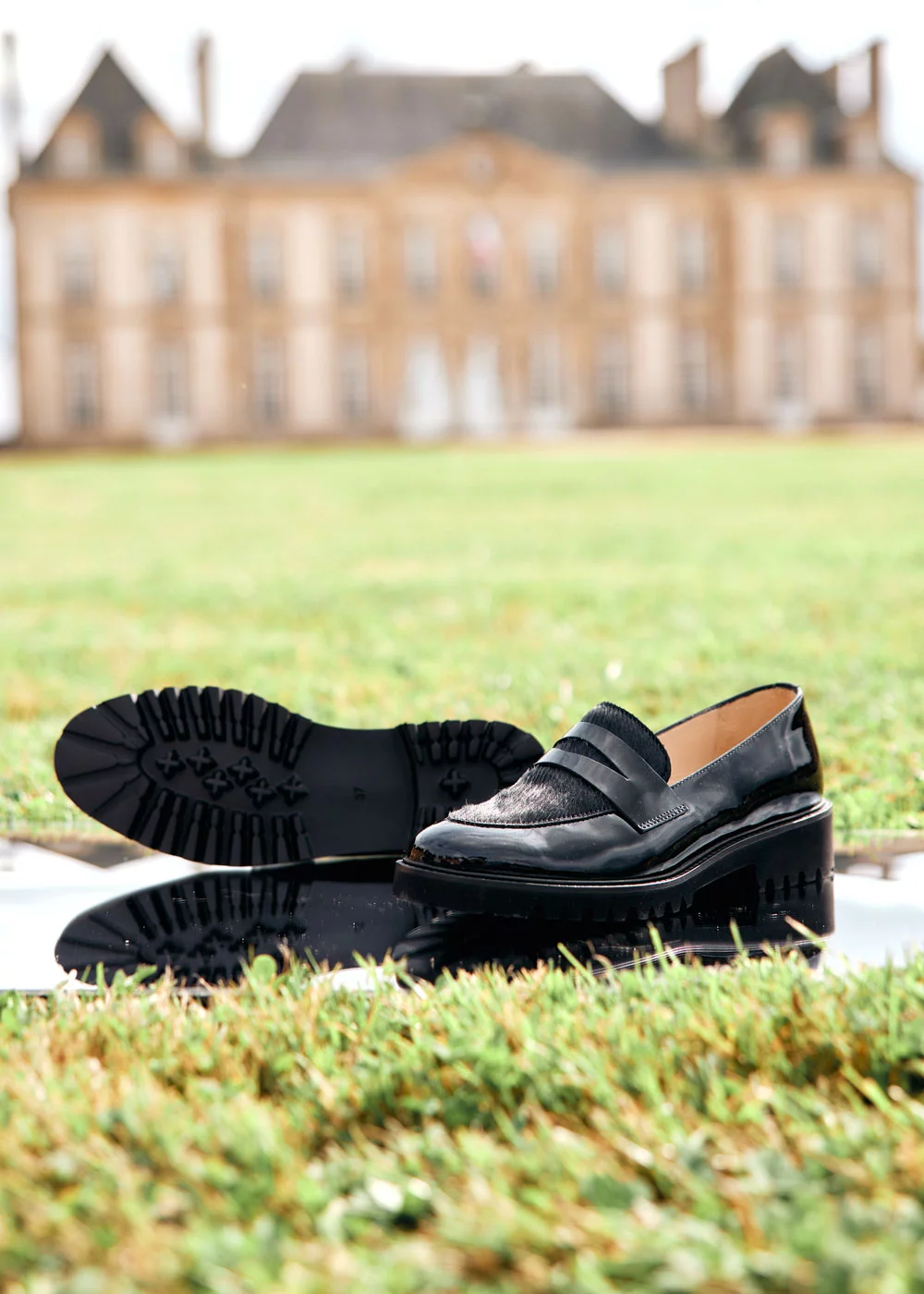 MOCASSIN CAMELIA VERNIS NOIR
