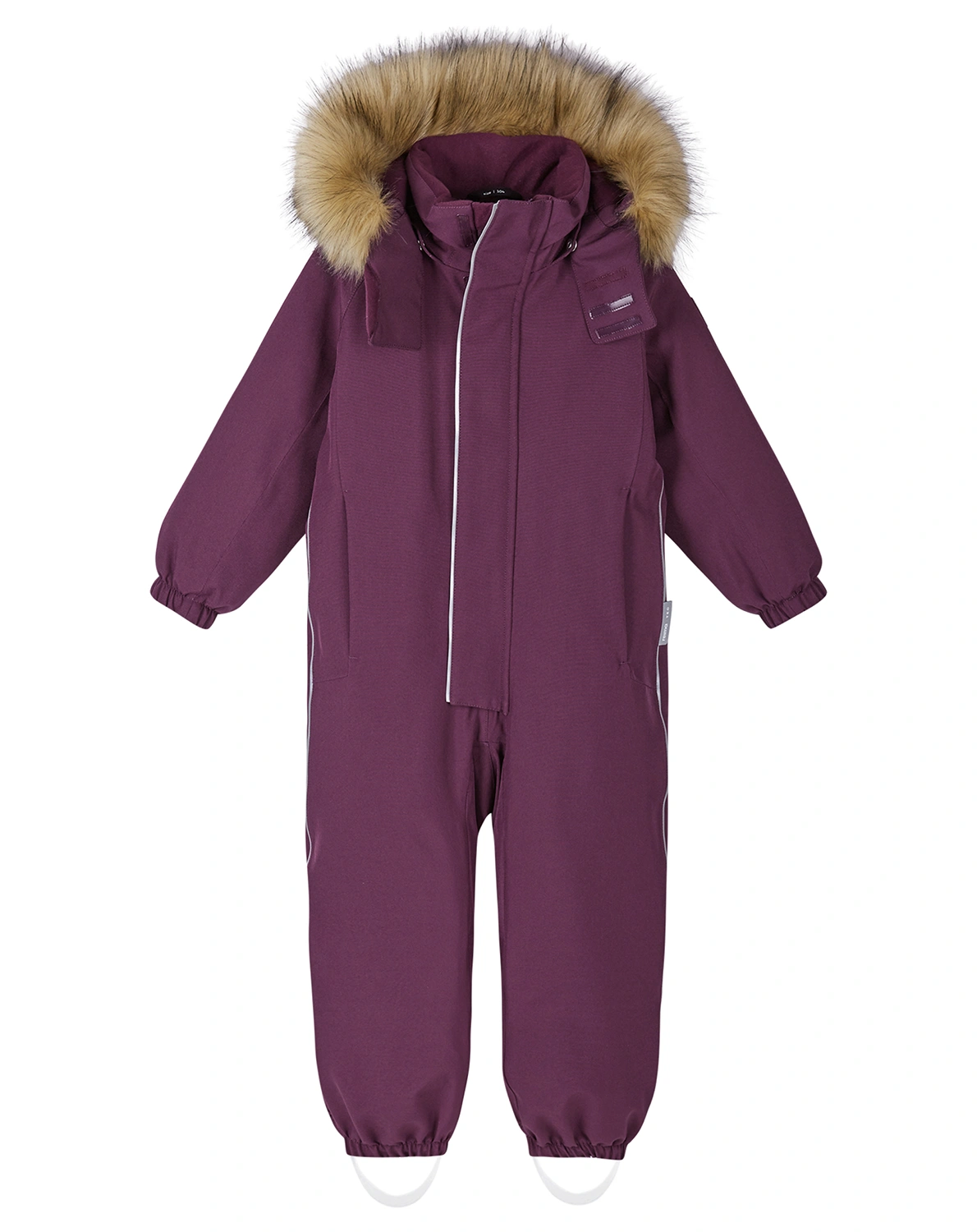 Schneeanzug TRONDHEIM mit Kunstfellbesatz in deep purple