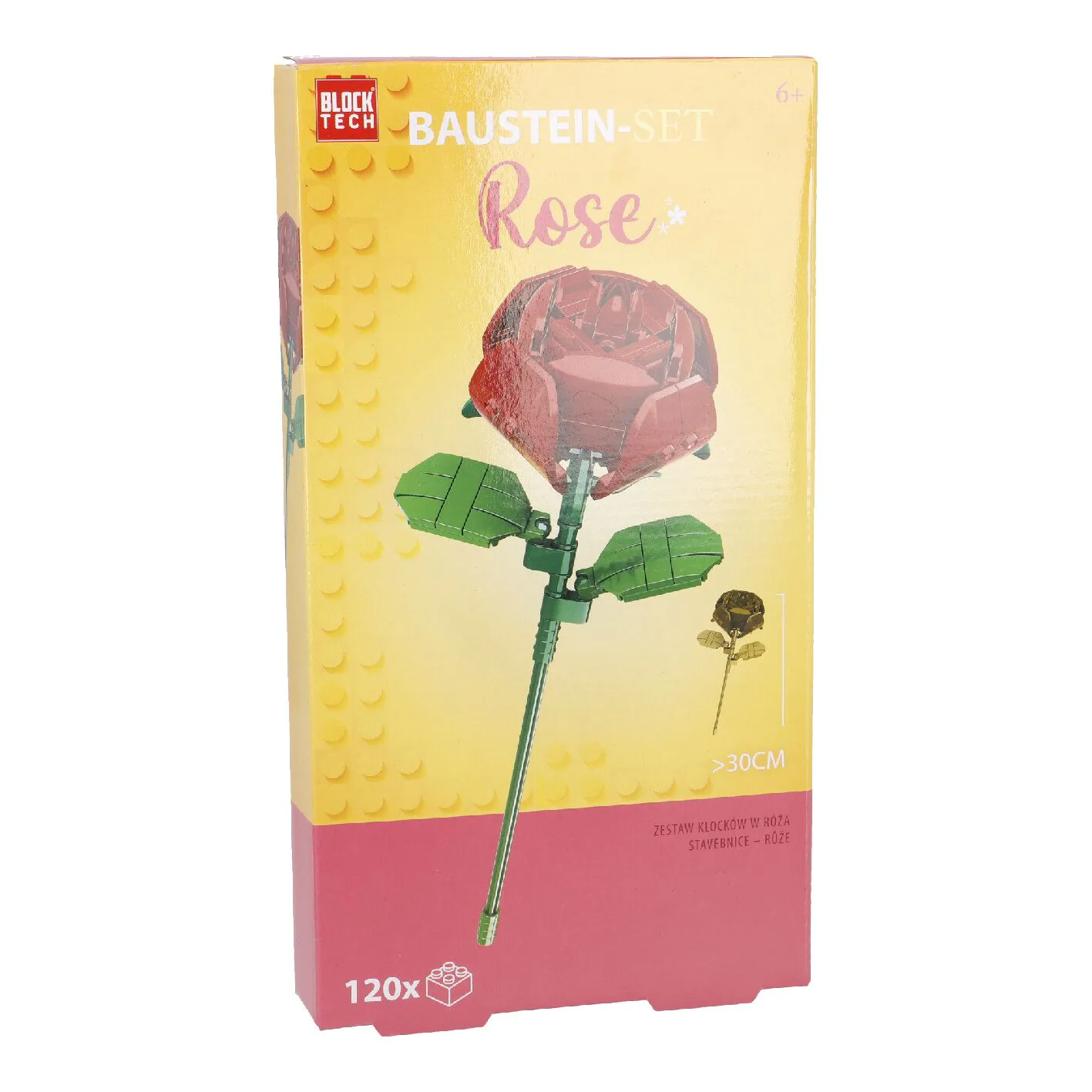 Bausteine-Set 3D, Rose, 32 cm
