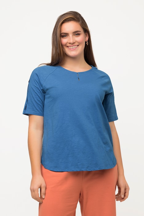 T-Shirt, Cut-Out, Rundhals, Halbarm, Biobaumwolle