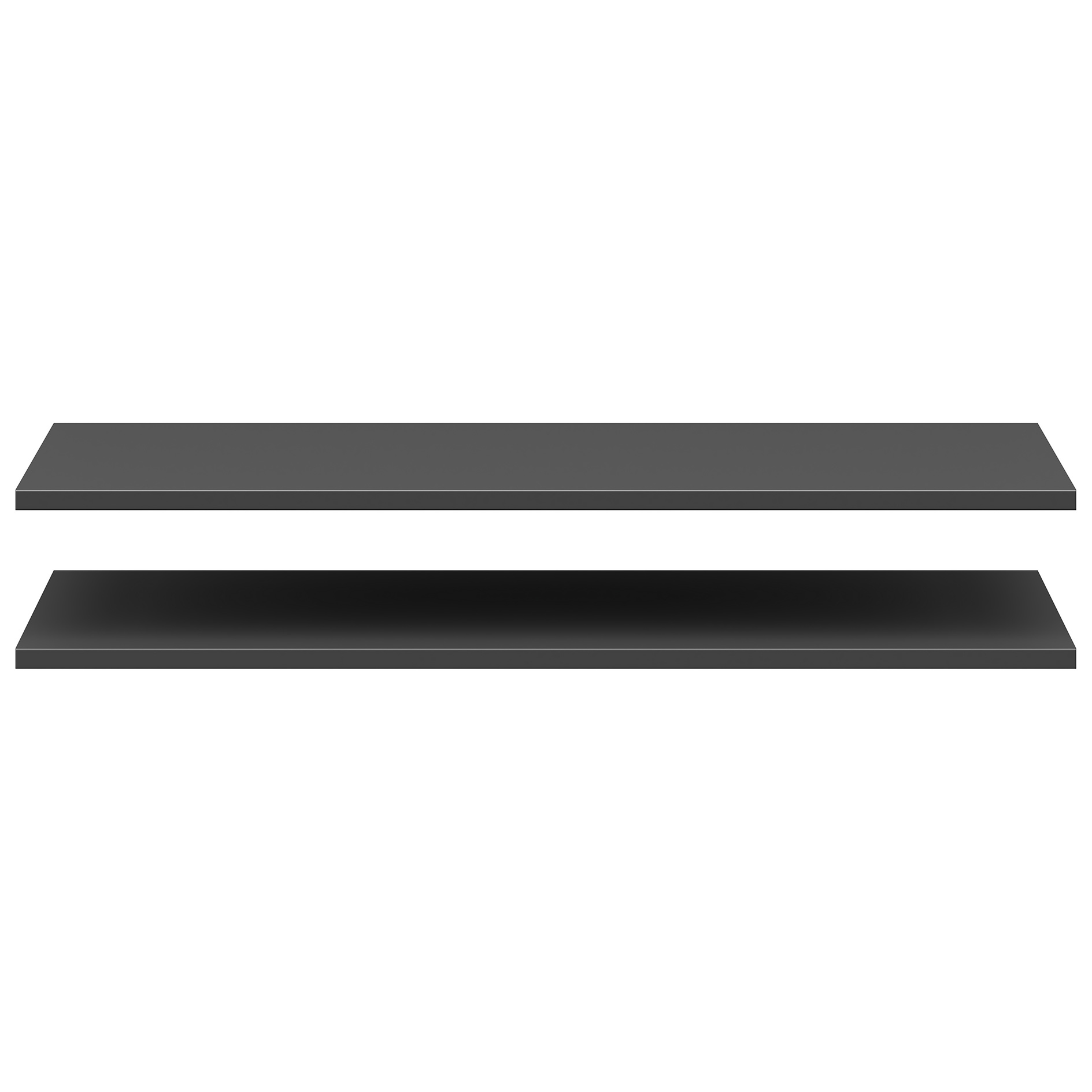 2-teiliges Einlegeboden-Set - anthrazit - 77 cm
