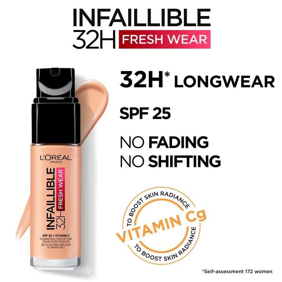 L'Oréal Paris Infaillible Fresh Wear 32H Liquid Foundation 130 Cool Undertone 30ml
