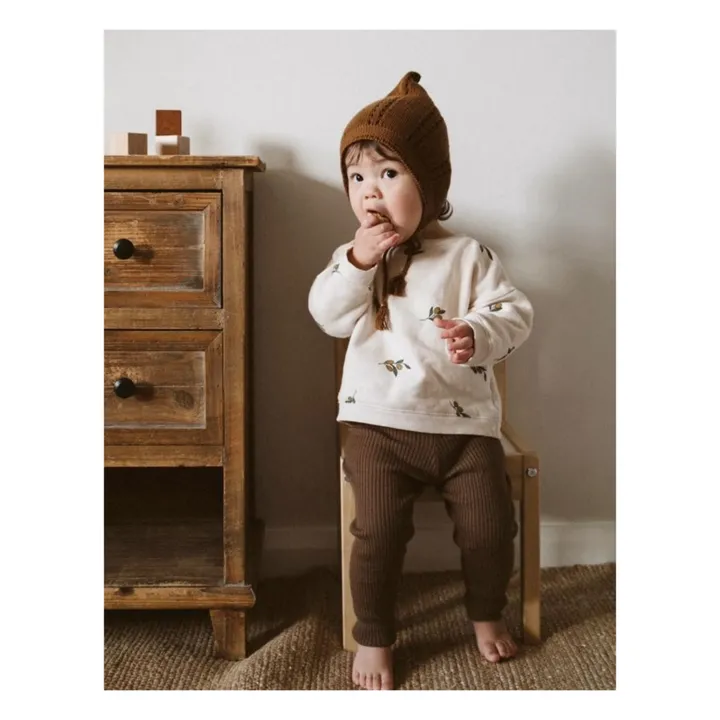 Organic Zoo Sweat Molleton Olive Garden | Gris galet