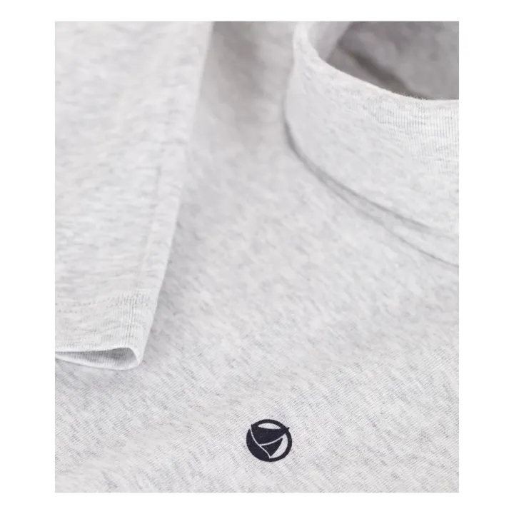 Petit Bateau Sous-Pull Coton Bio | Gris chiné