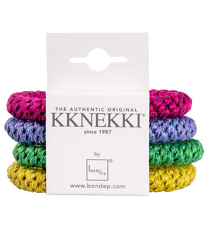 Kknekki Haargummis - 4er-Pack - Regenbogen