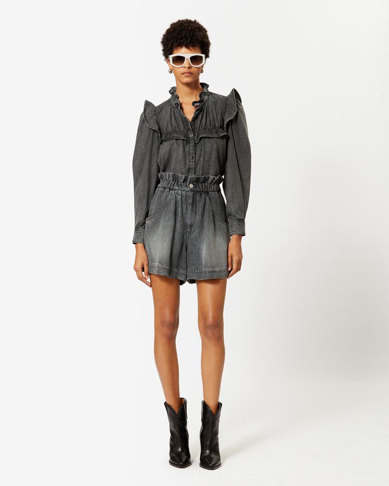 TITEA SHORT EN JEAN FLUIDE