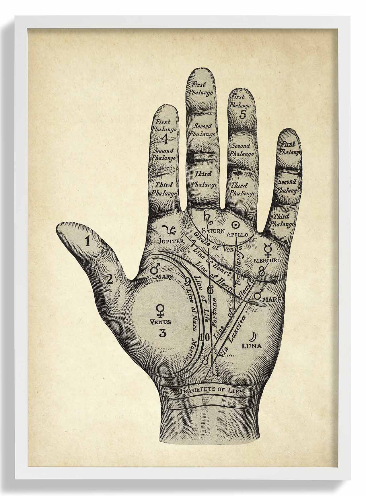 Vintage Mystische Hand