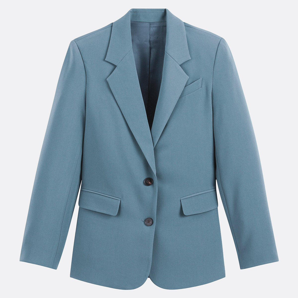 COLEÇÕES LA REDOUTE<br>Blazer de corte slim com uma única fileira de botões