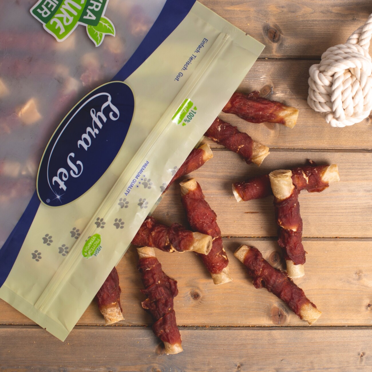 Lyra Pet Kaurollen mit Entenbrust natur 1 kg