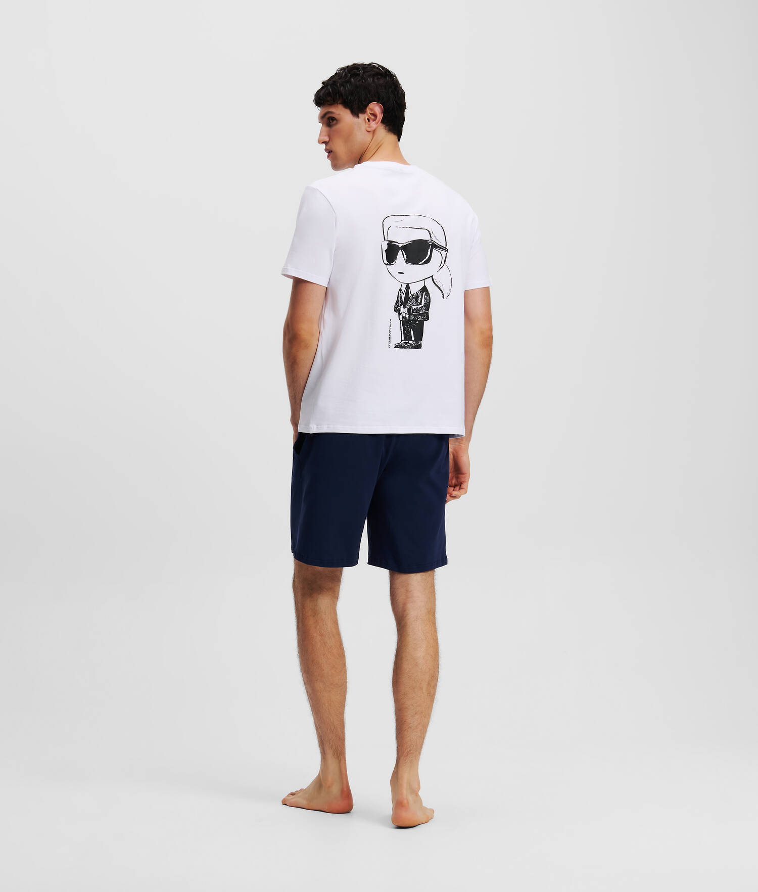 ENSEMBLE PYJAMA IKON - Noir iris-blanc