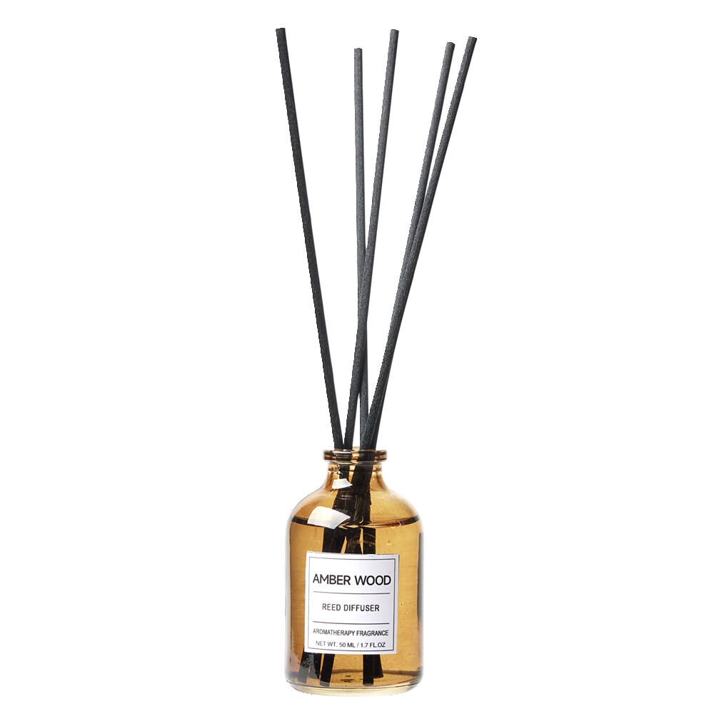 Diffuseur de parfum 50ml avec bâtonnets Ø5xH7cm (3 modèles)