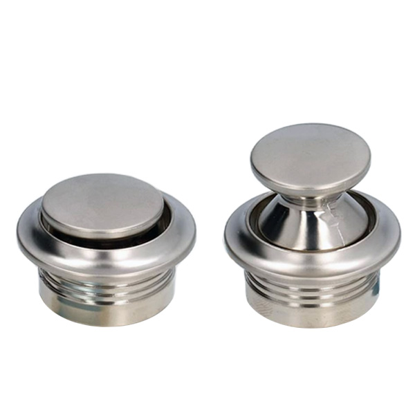 Bouton + rosace 20mm chromé