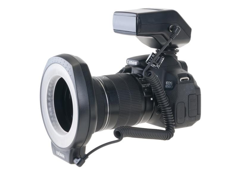Dörr Blitzgerät LED Macro Ultra 80 Ringlicht Makrofotografie mit 80 LEDs