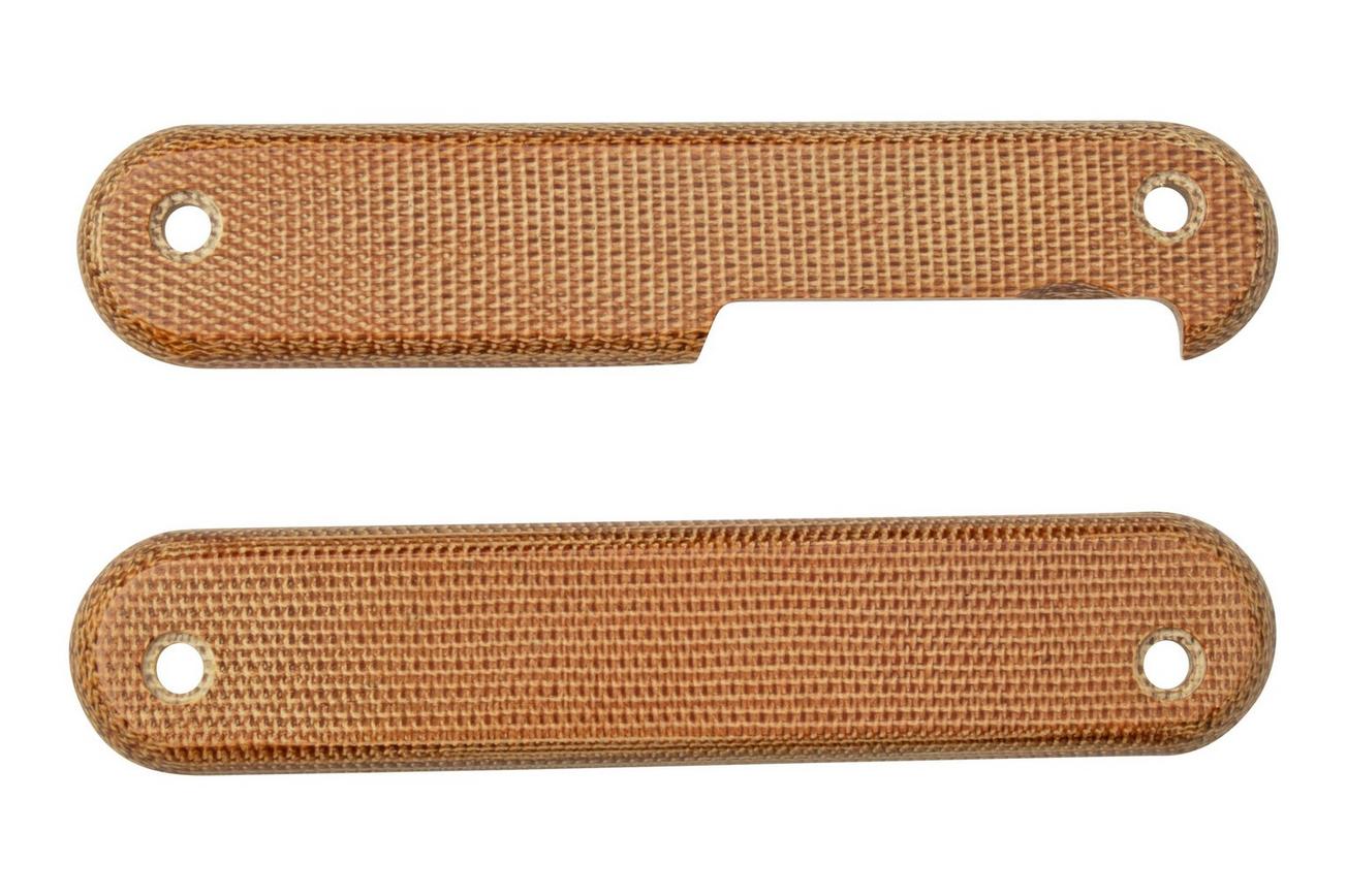 MKM Malga 6 Natural Canvas Micarta greepschalen