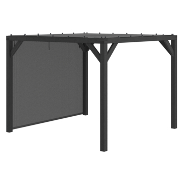 Pergola Silvano zwart inclusief zijdoek