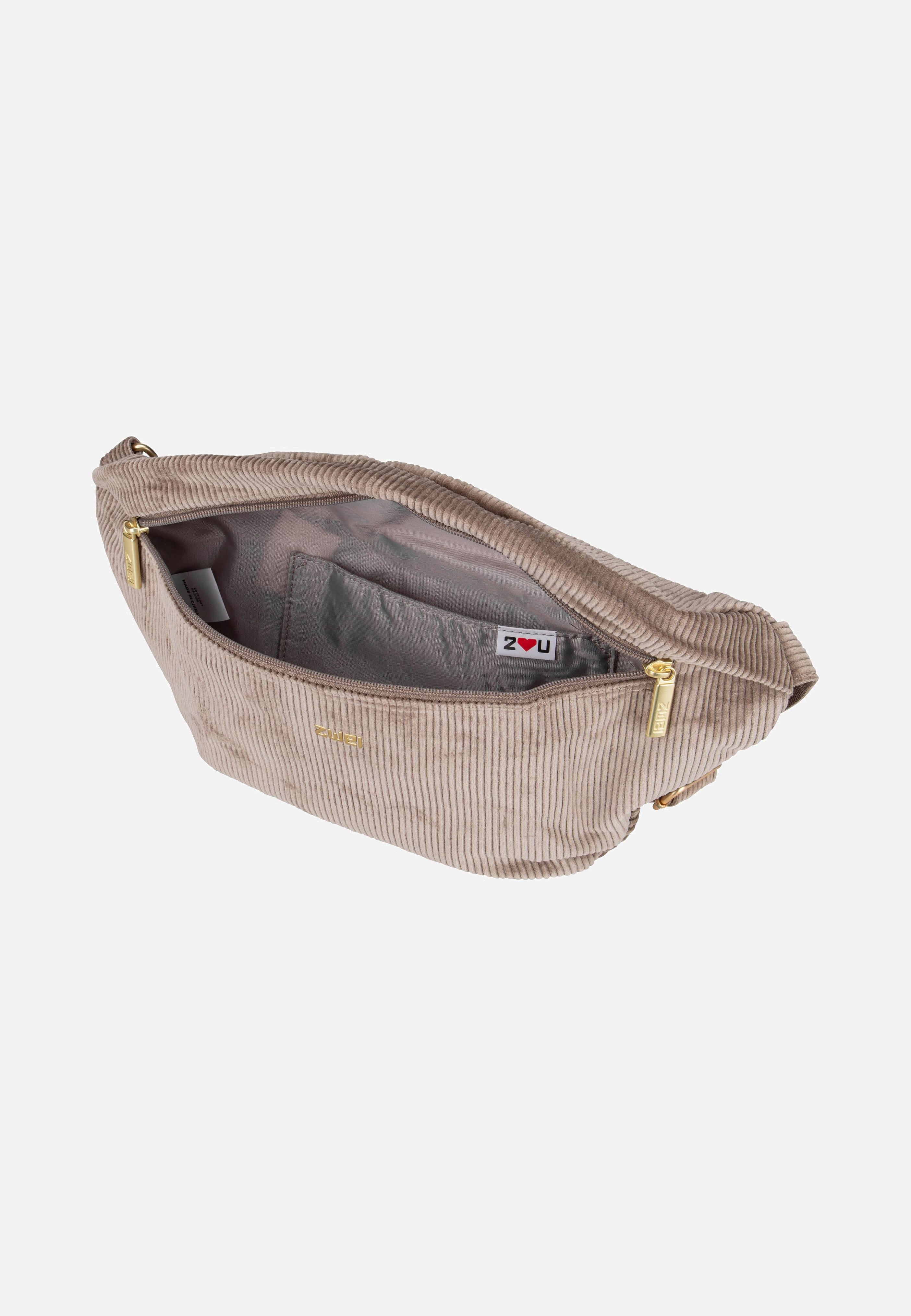 Mademoiselle MH80 Cord/Mocca - Bauchtasche