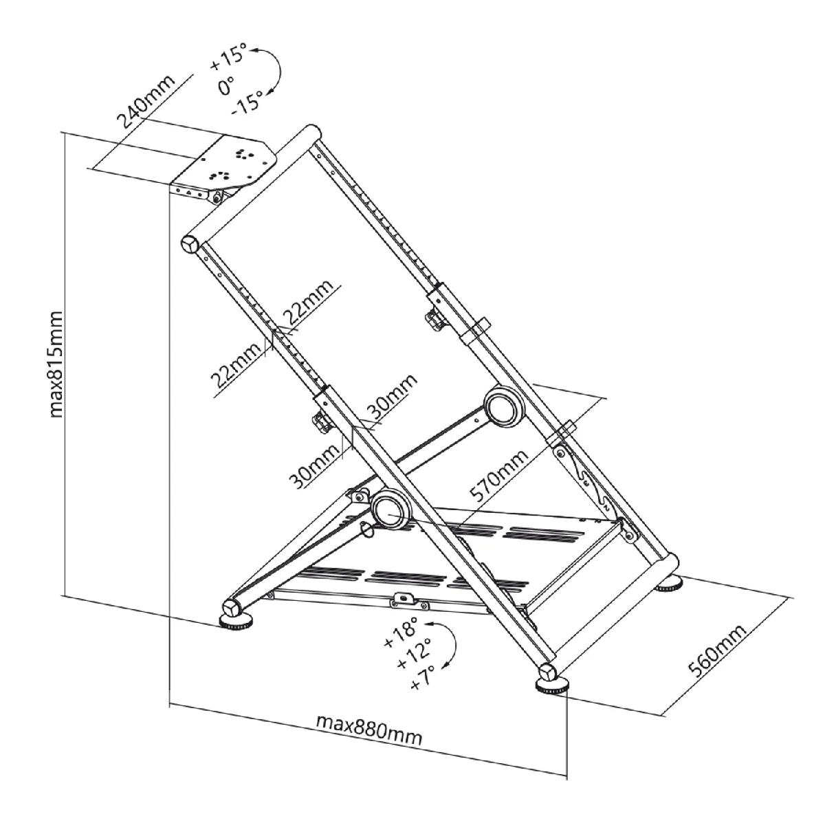 Support Volant NanoRS RS155