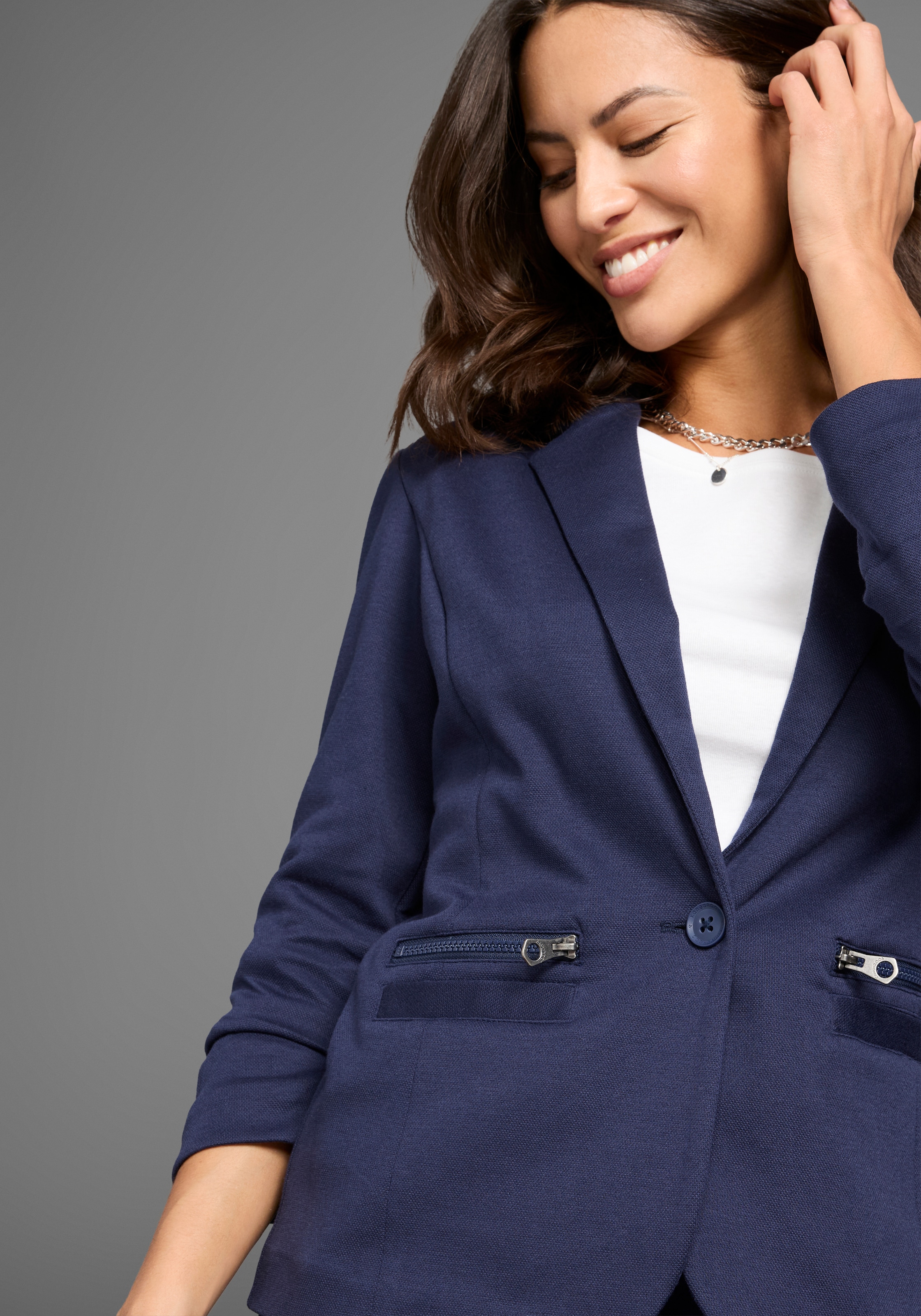 KangaROOS Sweatblazer , aus weichem Piqué - NEUE KOLLEKTION