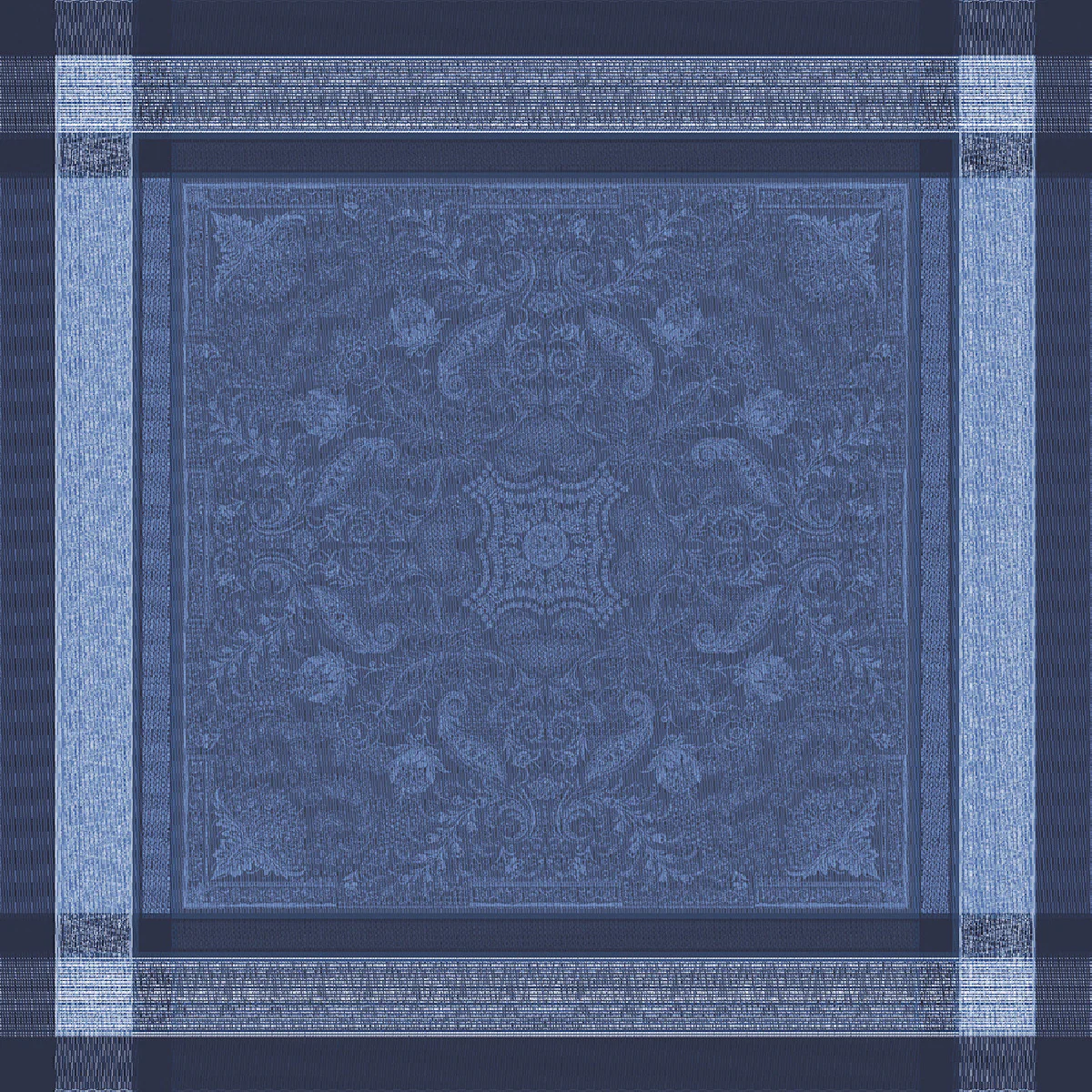 Nappe antitache déperlant coton & autres fibres bleu 174X364 Garnier T