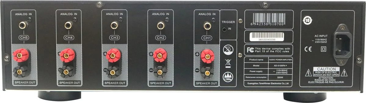 Tonewinner AT 200   AD 5100 PA   Amplis home-cinéma