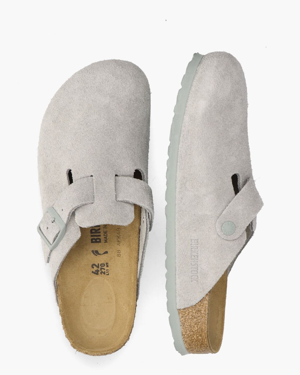 Birkenstock Boston Lichtblauw Herenslippers