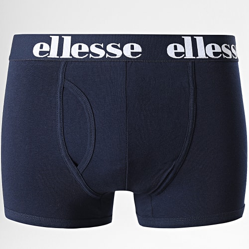 Lot De 3 Boxers Hali Noir Gris Chiné Bleu Marine