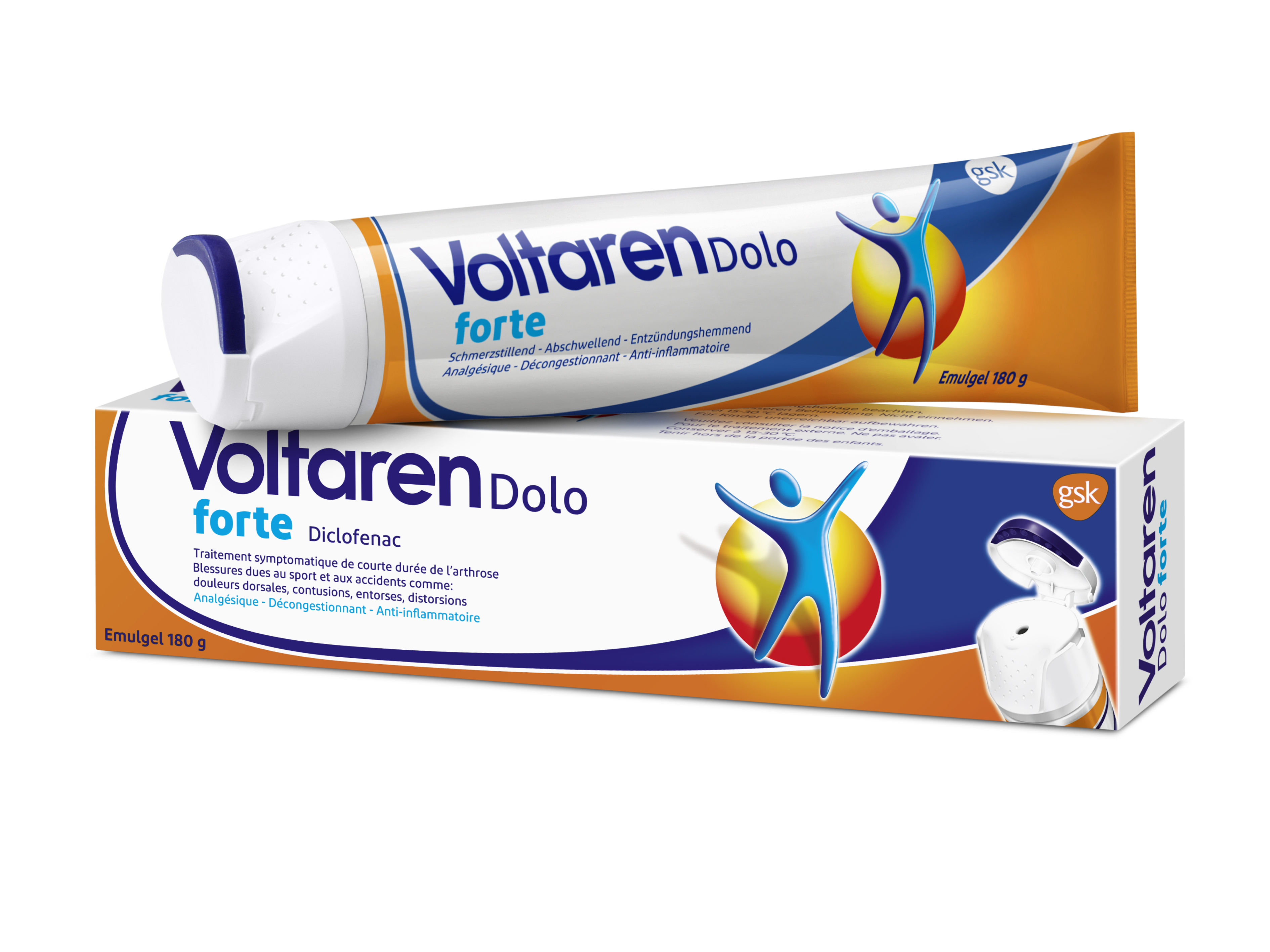 Voltaren forte Emulgel mit Easy Click Cap Tb 180 g