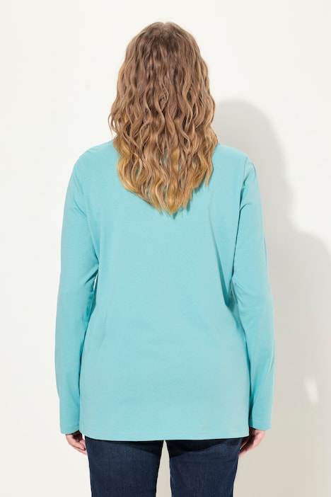 Shirt, Slim, V-Ausschnitt, Langarm