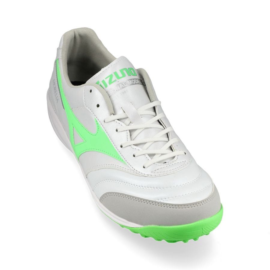Mizuno Morelia Sala Pro TF Frontier - Blanc/Vert Néon/Argent