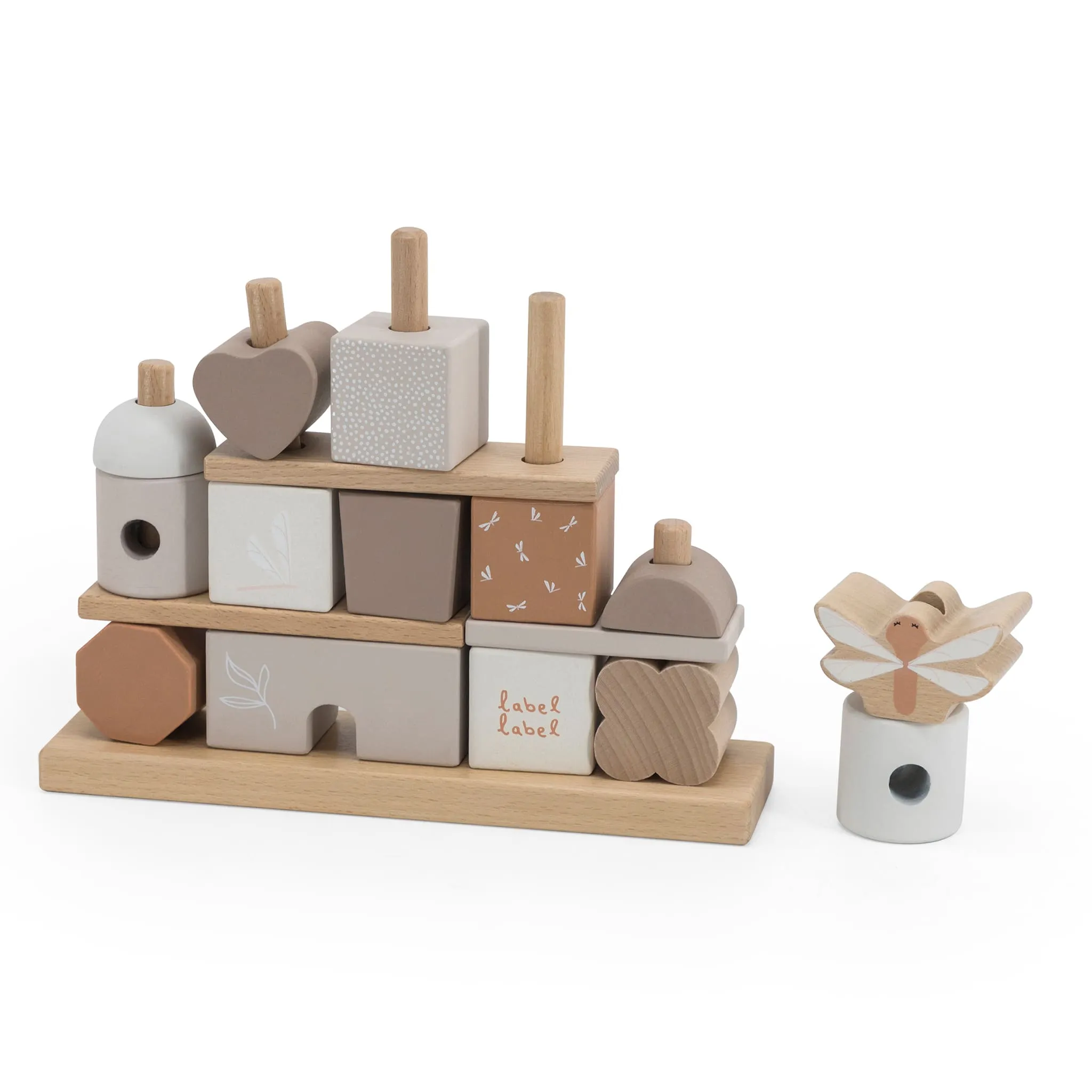 Label Label Blocs à empiler 'Cottage' - Nougat