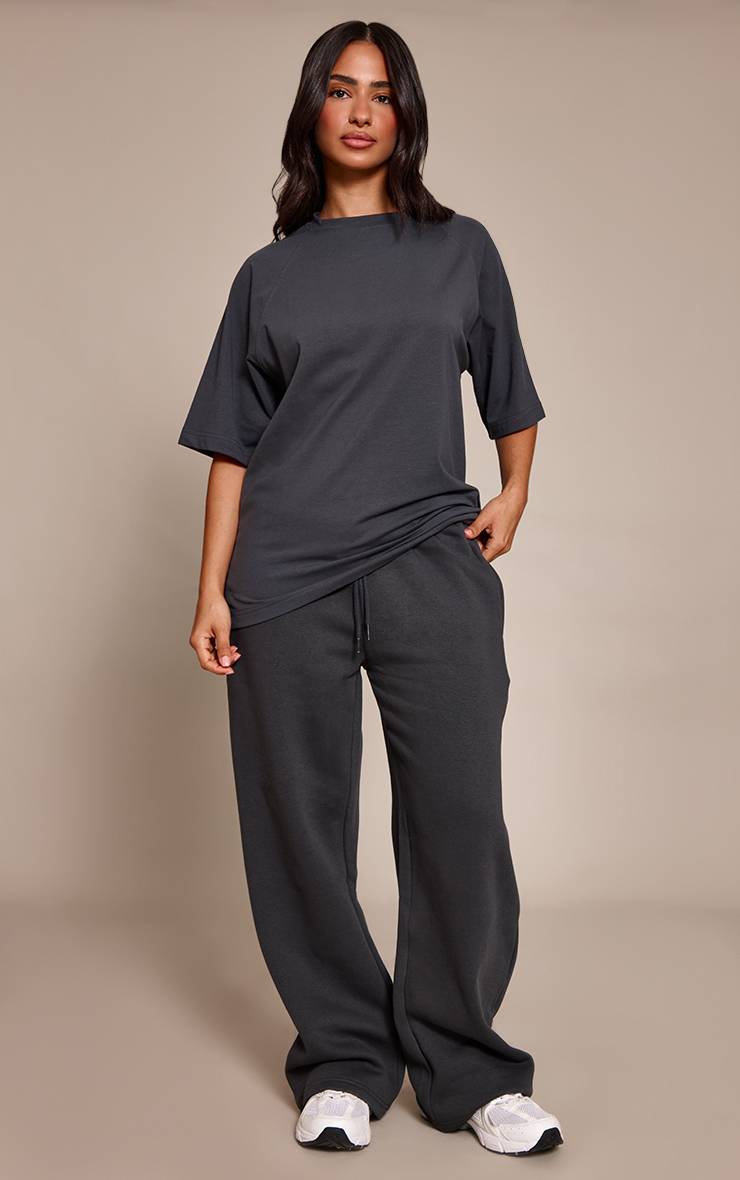 Charbon Joggers Petite À Jambes Larges Coupe Oversize