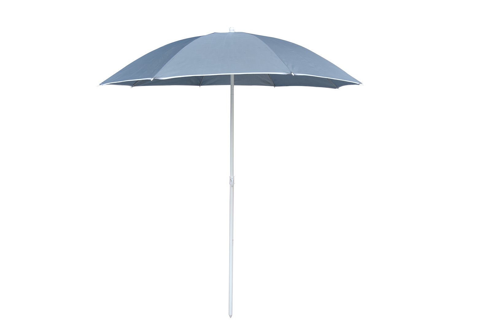 Oxford parasoll 180 cm Gra tekstil, med tilt og bærebag