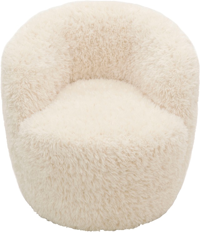 DOMO collection Sessel »Obidos moderner Loungesessel« Flausch, creme