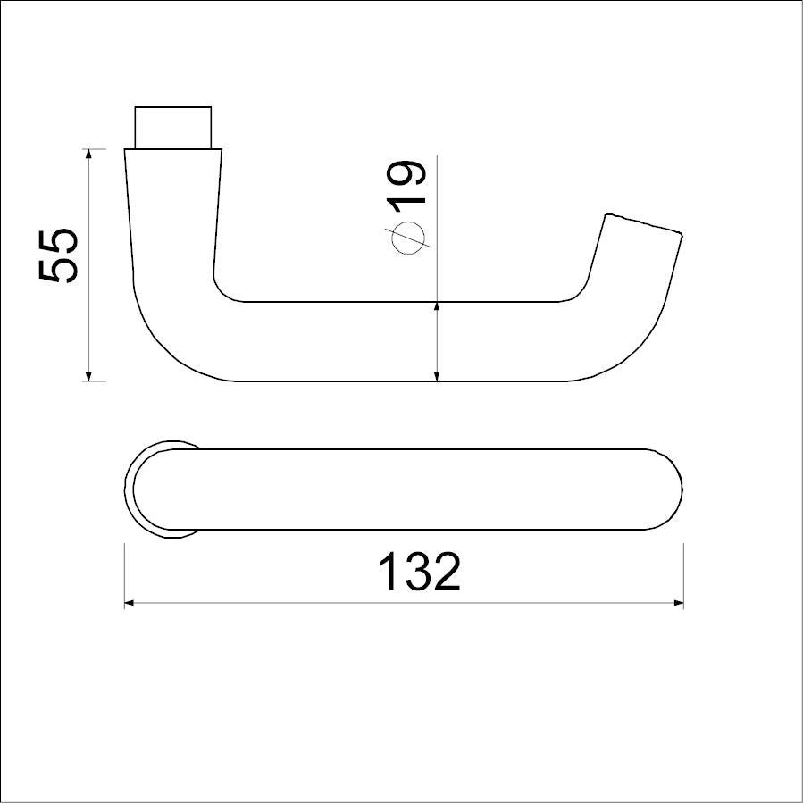 AMI 356 Deurkruk Quickstift 38/42mm F1 (Paar) - 103240