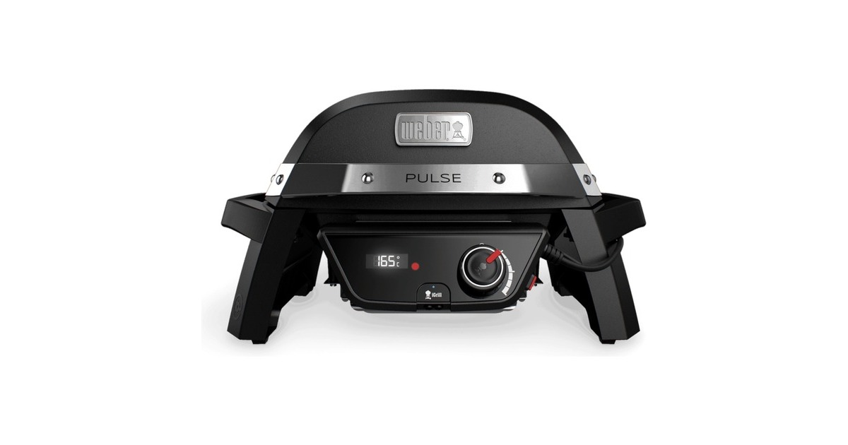 WeberPulse 1000 elektrische barbecue  (Zwart/zilver)