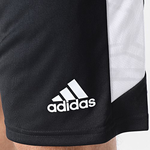 Short Jogging A Bandes Juventus H56709 Noir