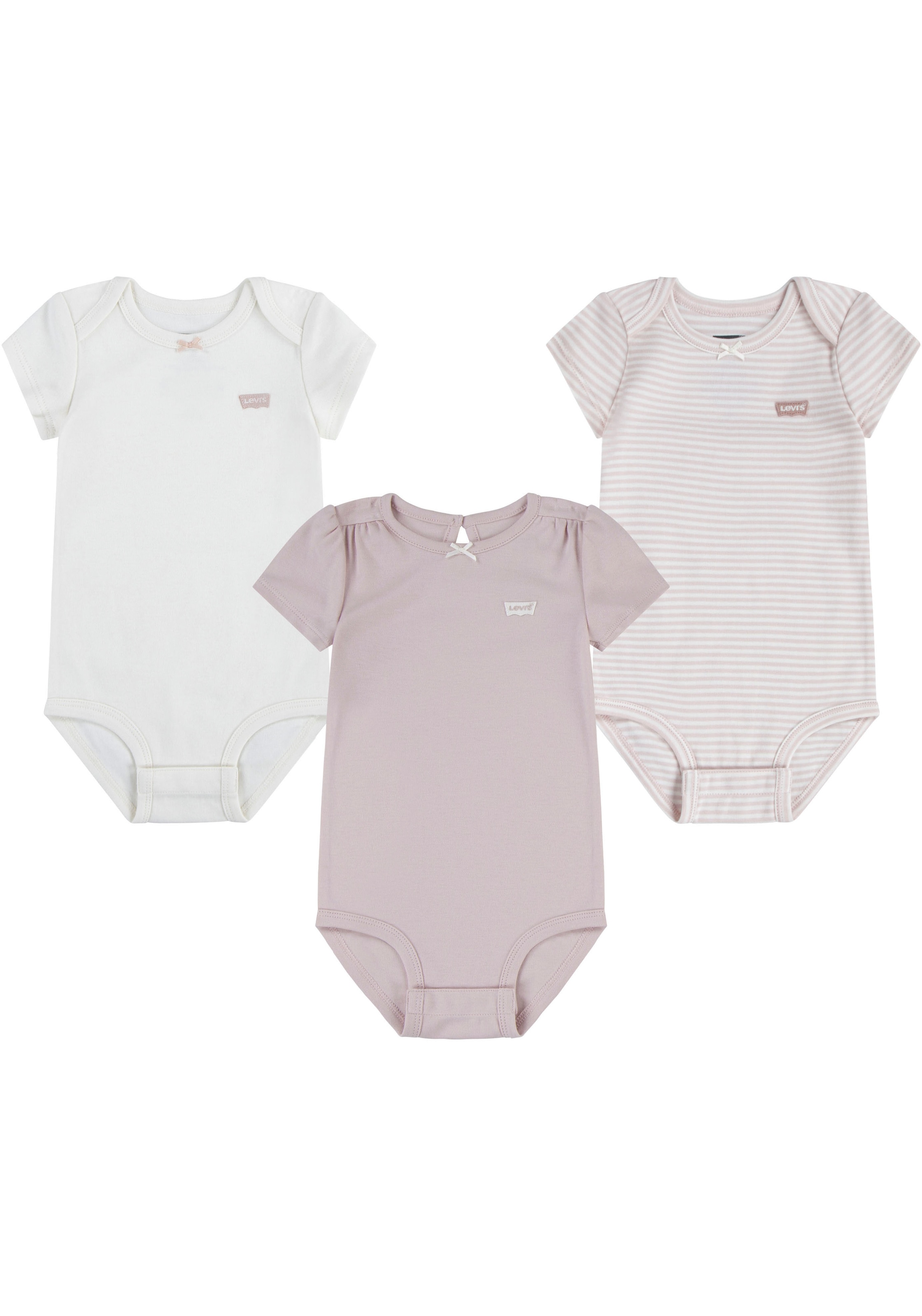 Levi's® Kids Neugeborenen-Geschenkset »LVG 3PK BOW BODYSUIT SET«, 3 Stk. for Baby-Girls